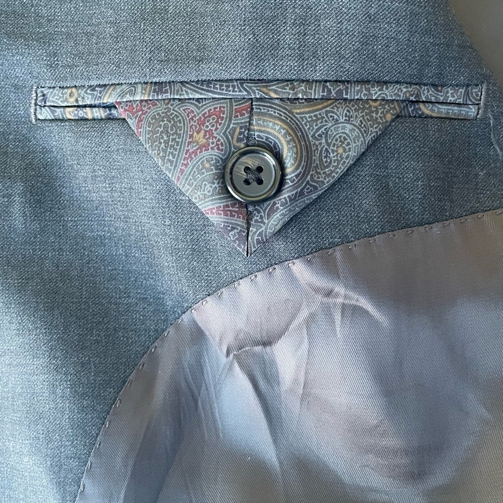 NWT Lauren Ralph Lauren 40R Blazer 100% Wool Ultraflex Charcoal Grey Sport #716 - Picture 12 of 15